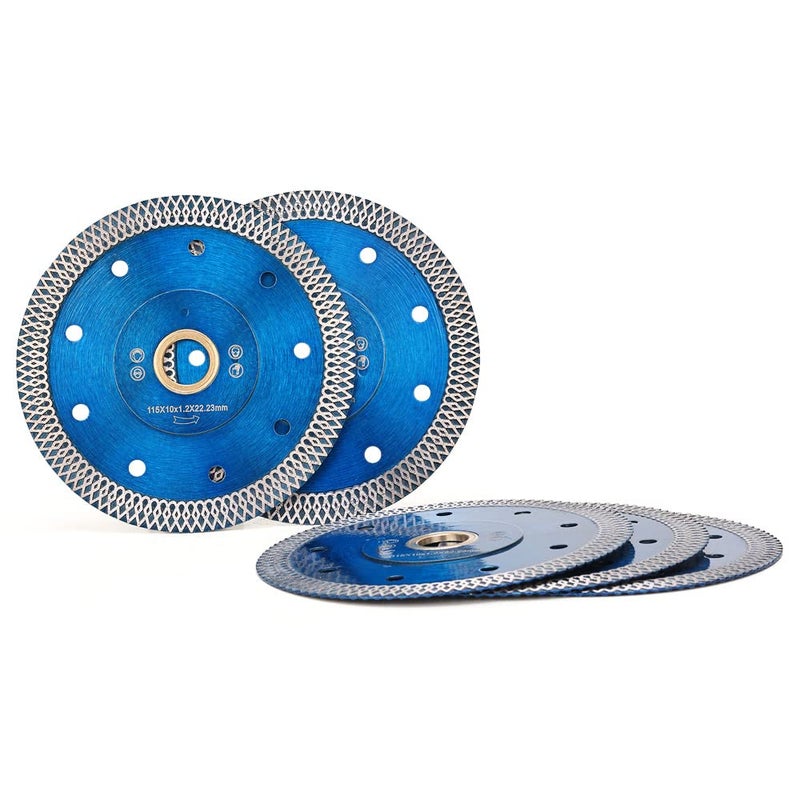 solidure 5 Pieces 4.5 inch Super Thin Diamond Procelain Blade Cutting Disc Blade for Cutting Ceramic Granite Marble - Image 1